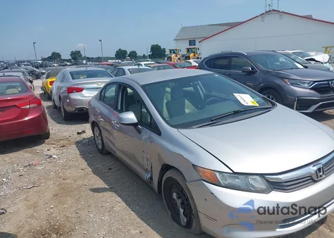 2012 Honda Civic Lx z USA, uszkodzony, nr VIN 19XFB2F52CE376861